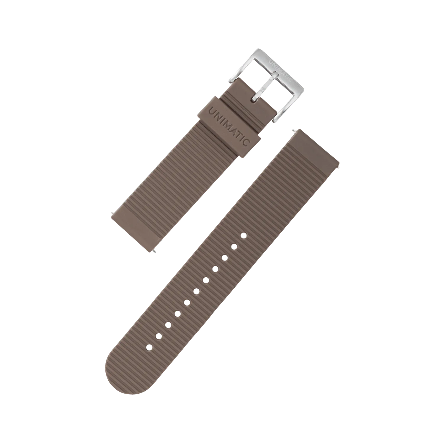 Unimatic Two-Piece TPU horlogeband 22mm blauw reflex