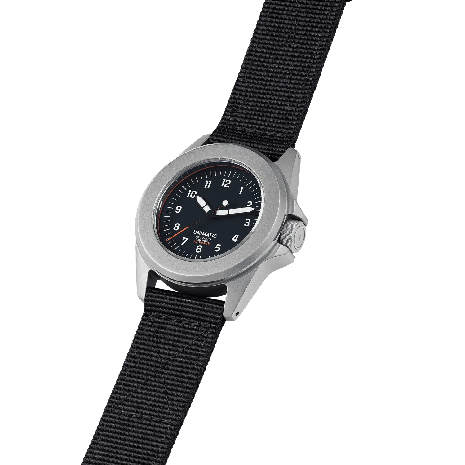 Unimatic Modello Quattro UT4 quartz horloge zwart
