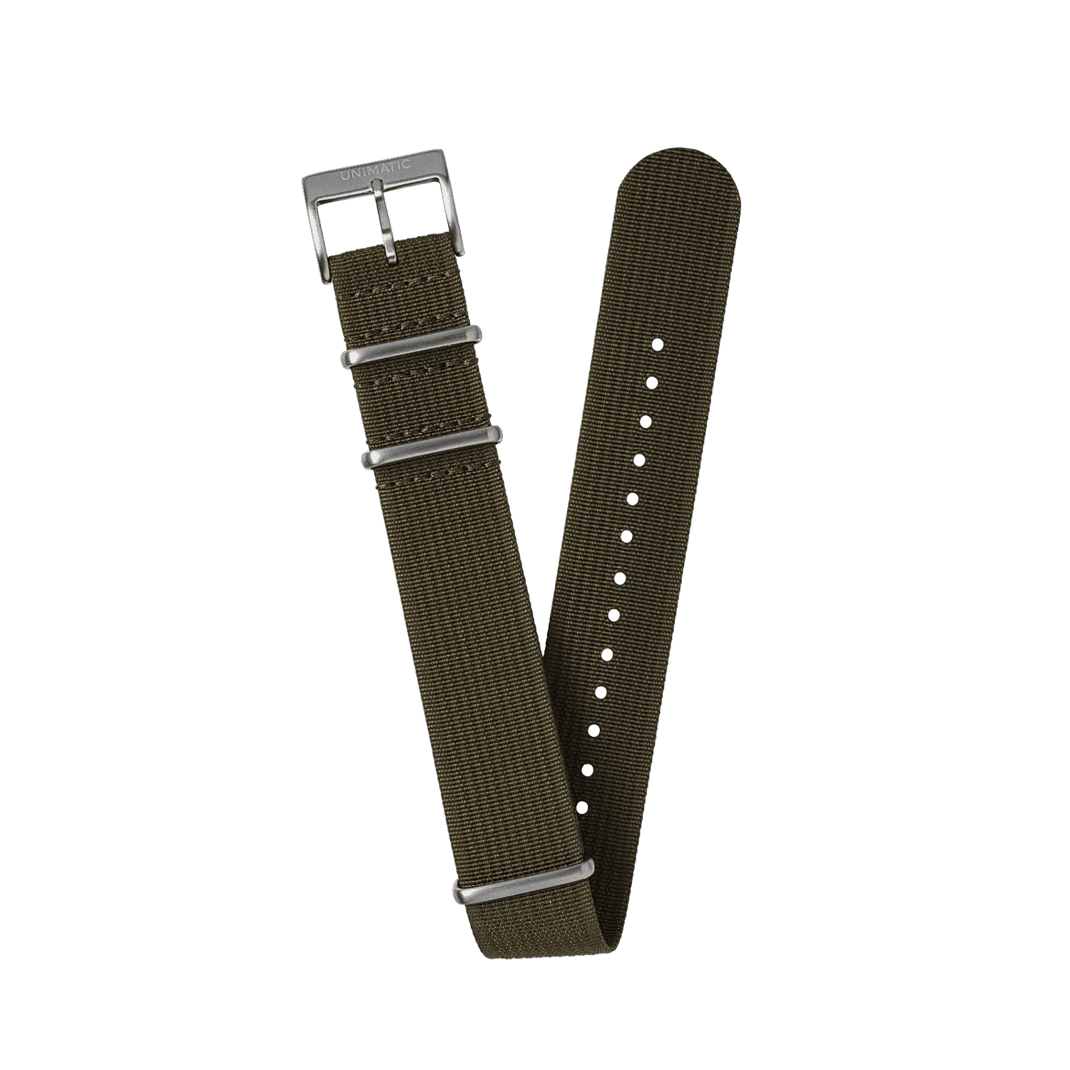 Unimatic Seatbelt NATO horlogeband 22mm nylon livid