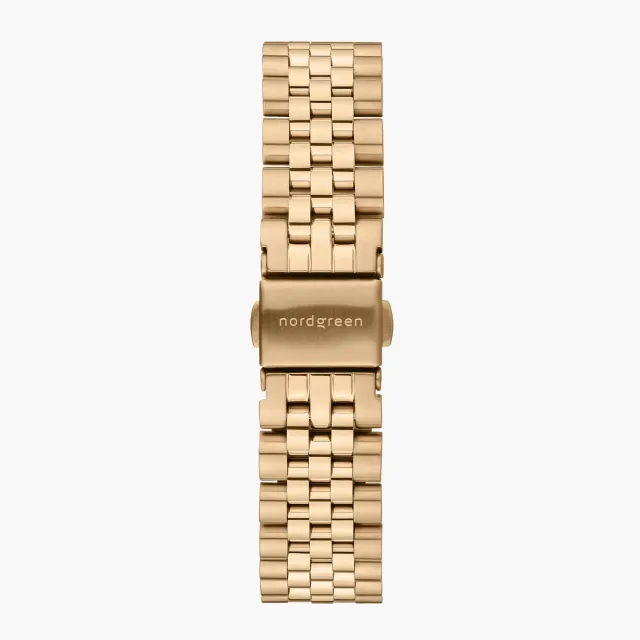 Nordgreen 5-Link Goud horlogeband 36mm staal schakels