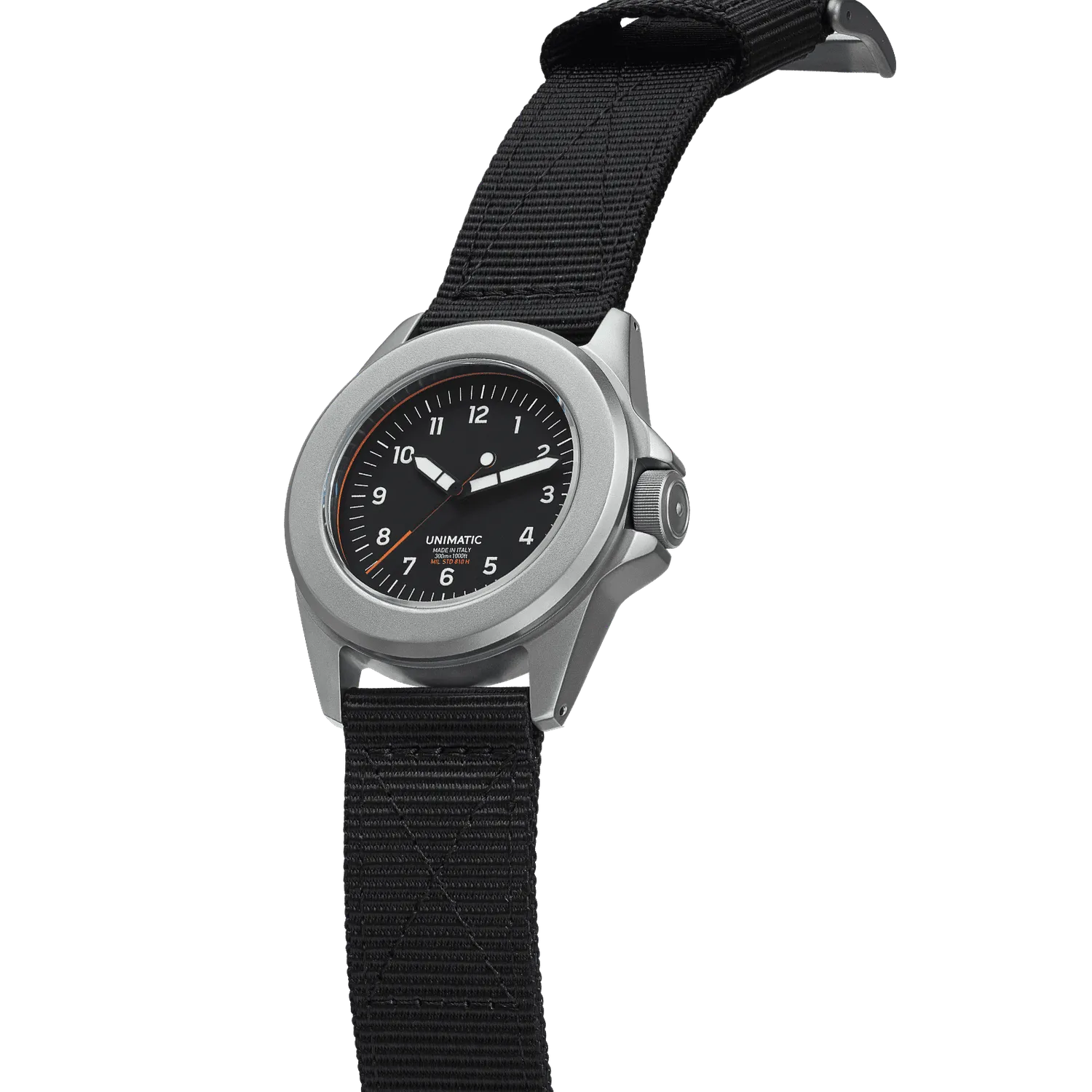Unimatic Modello Quattro UT4 quartz horloge zwart