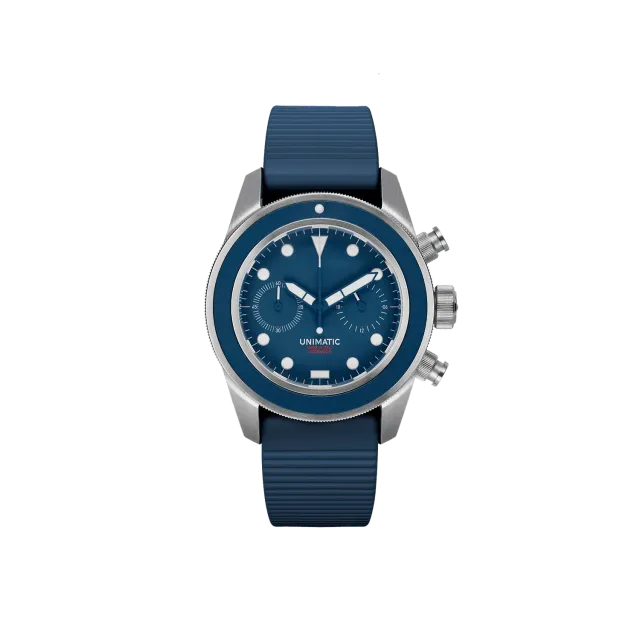 Unimatic Modello Tre U3-FFF chrono 40mm blauw