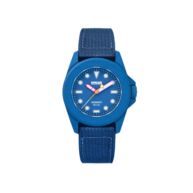 Unimatic Modello Quattro UT4-TBB horloge blauw quartz