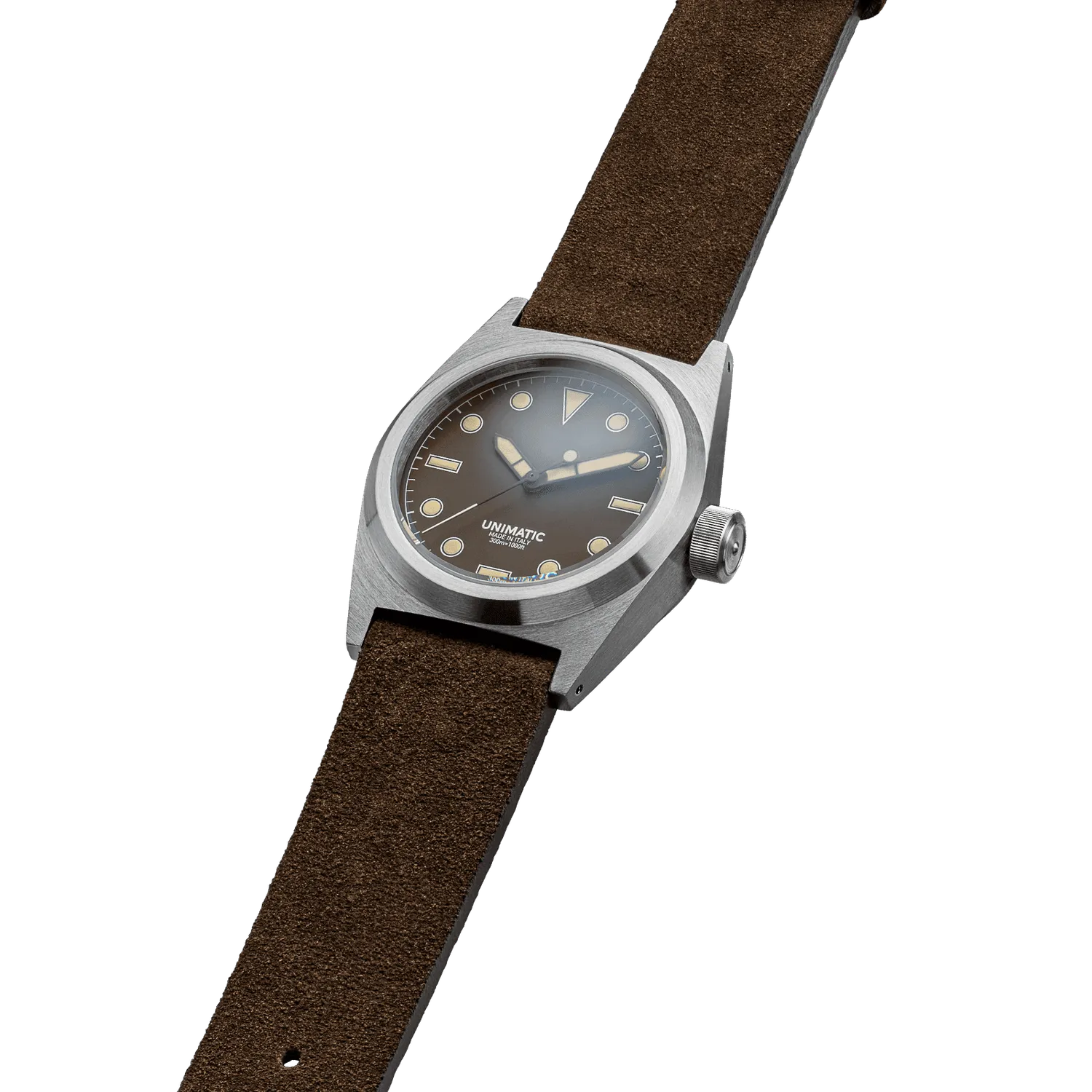 Unimatic Modello Due U2S-MB veldhorloge 38mm bruin