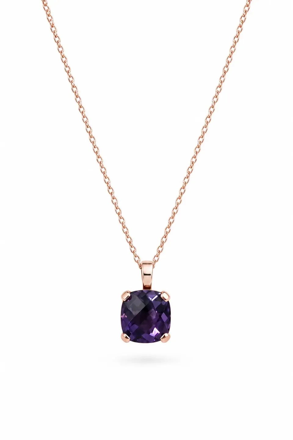 Juwelier Ripassa rosé gouden hanger amethist