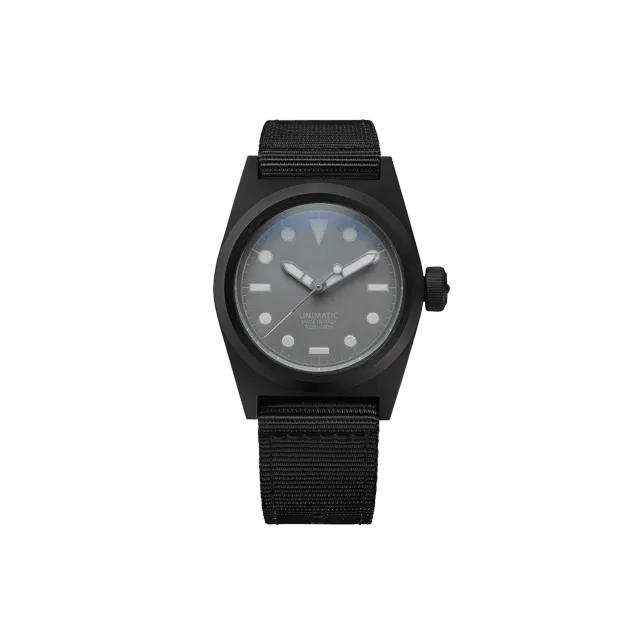 Unimatic Modello Due U2-FN horloge zwart DLC automaat