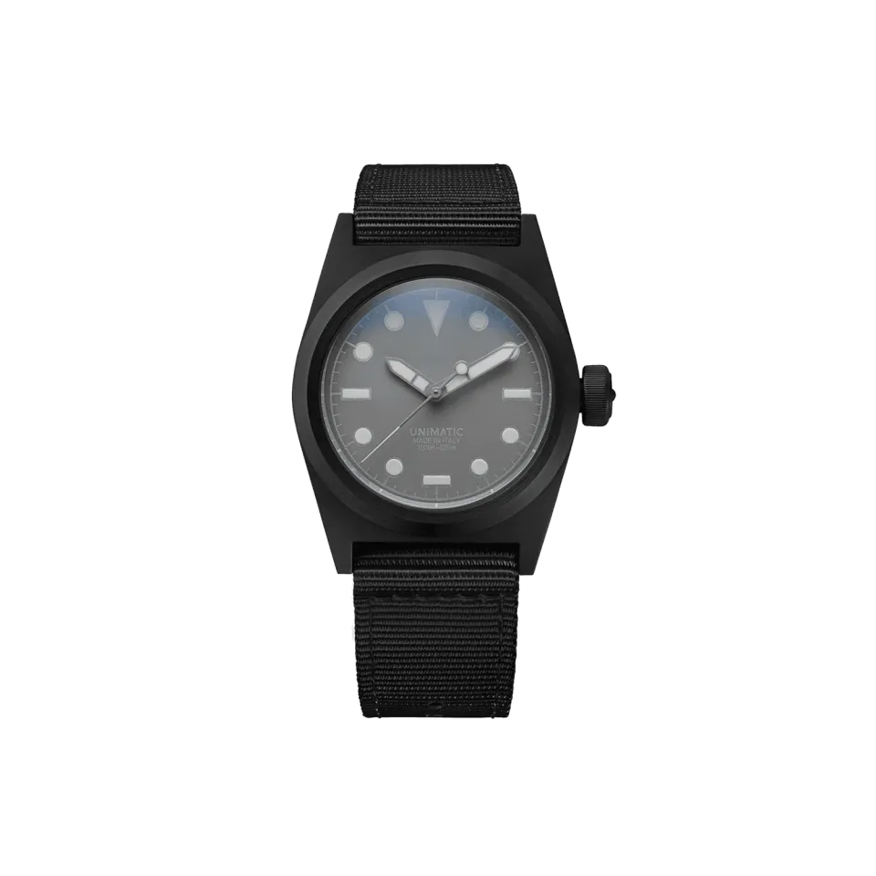 Unimatic Modello Due U2-FN horloge zwart DLC automaat