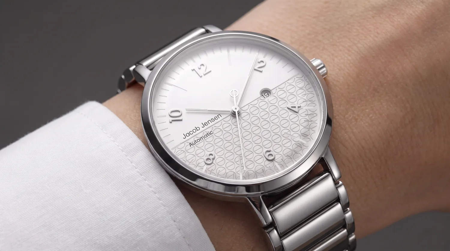 Jacob Jensen Aekvator 2005 horloge staal zilver