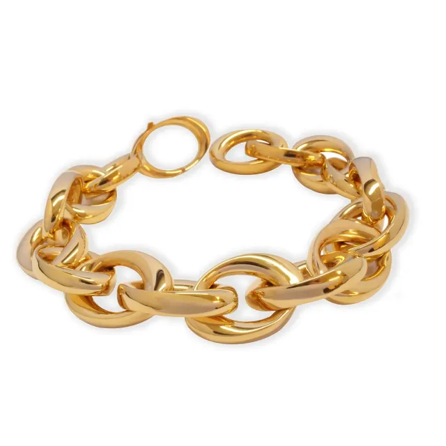 Juwelier Ripassa Schakelarmband roségoud 14 karaat