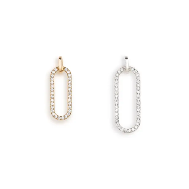 Juwelier Ripassa rosé gouden hanger met diamanten