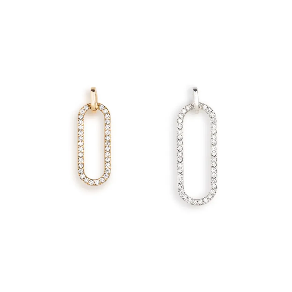 Juwelier Ripassa rosé gouden hanger met diamanten
