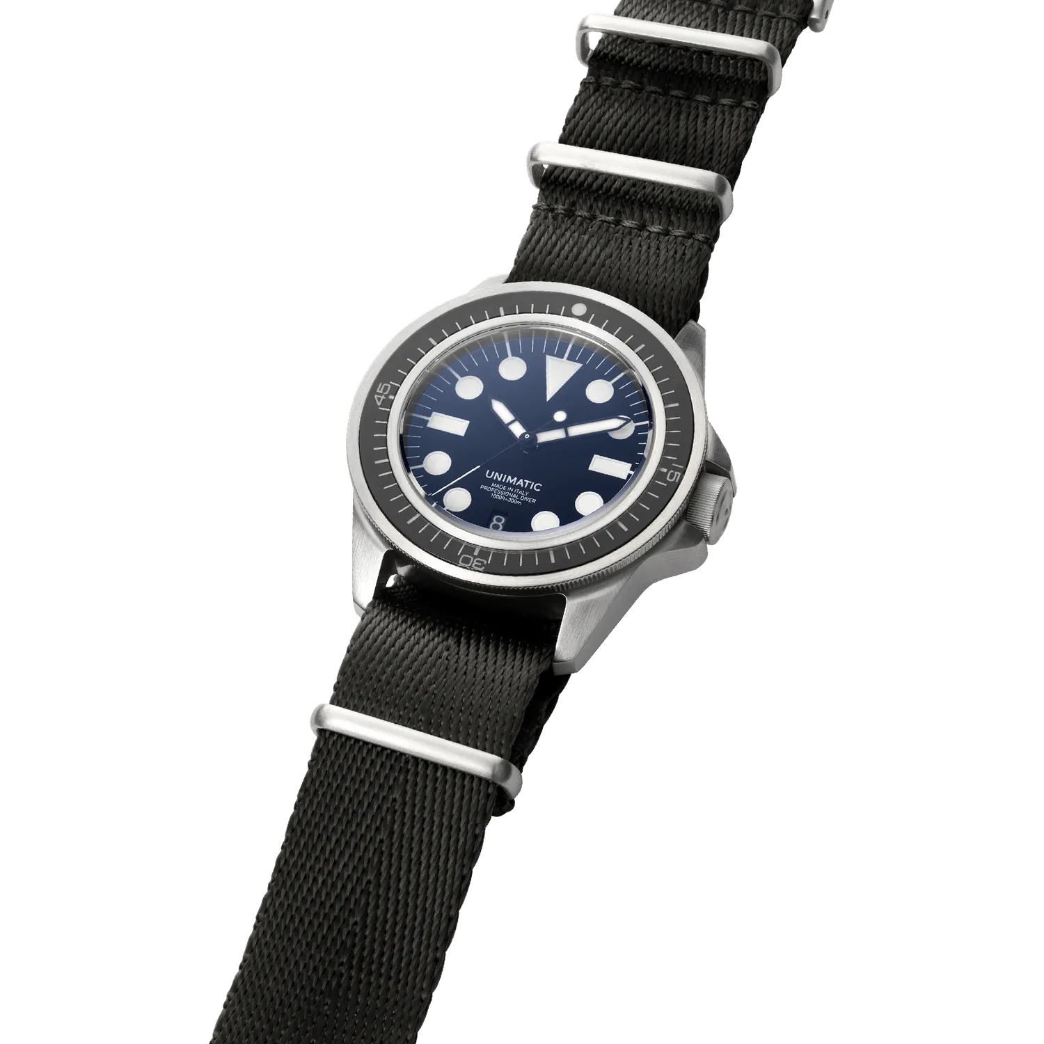 Unimatic Modello Uno U1-E duikhorloge zwart 300m