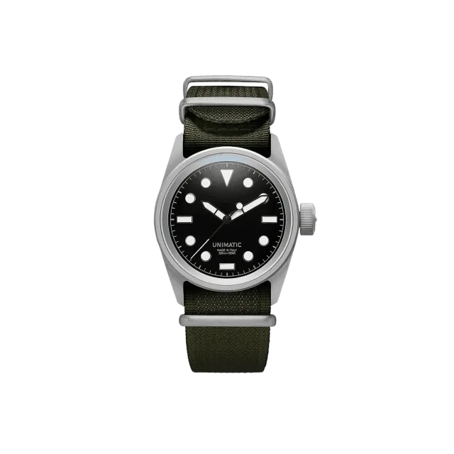 Unimatic Modello Cinque U5S-BL Horloge Zwart 36mm