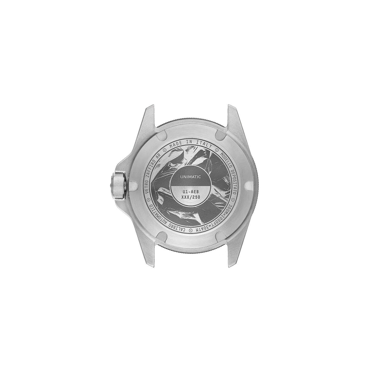 Unimatic Modello Uno U1-AEB duikhorloge zwart automaat