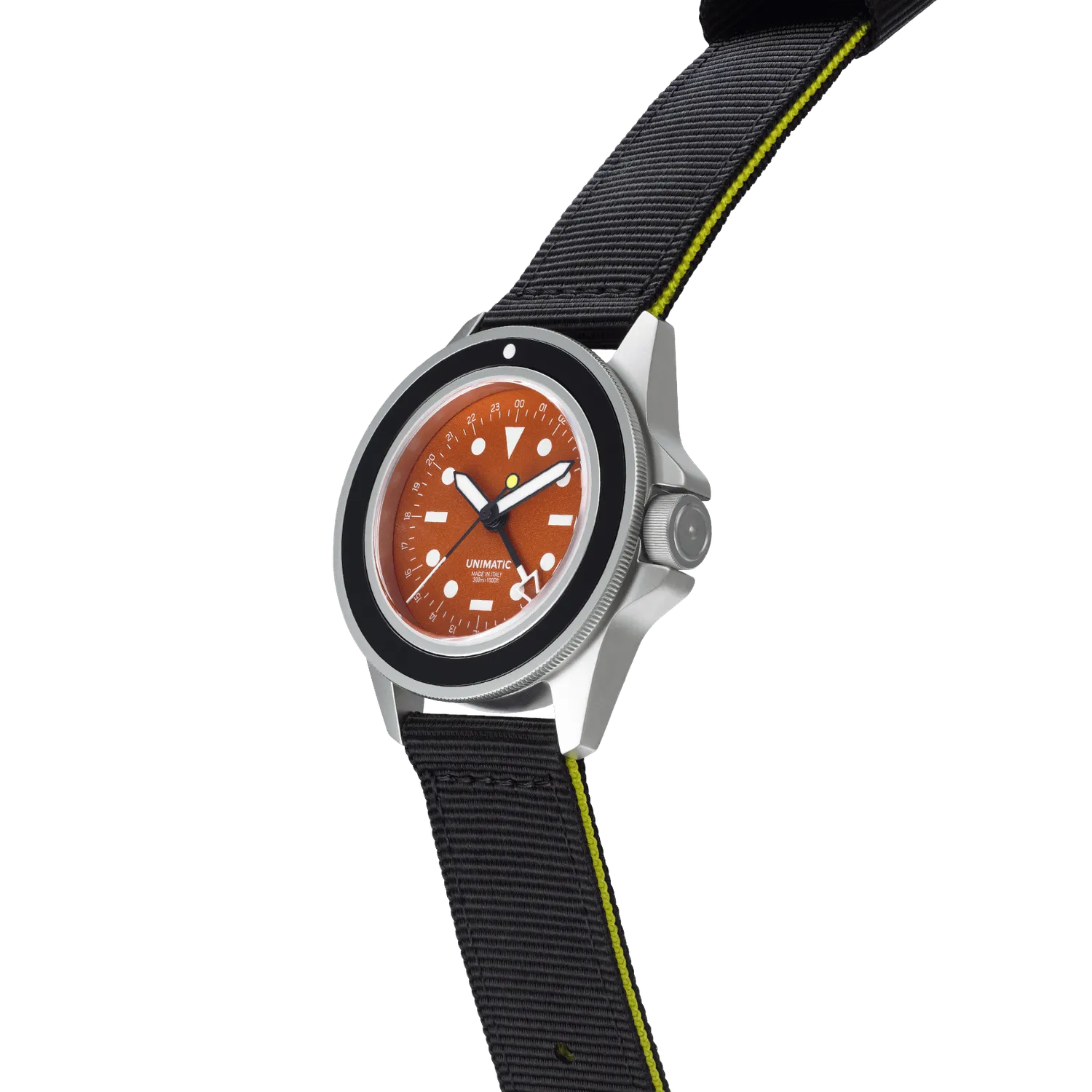 Unimatic Modello Uno U1-GMT-TSP horloge rood 300M