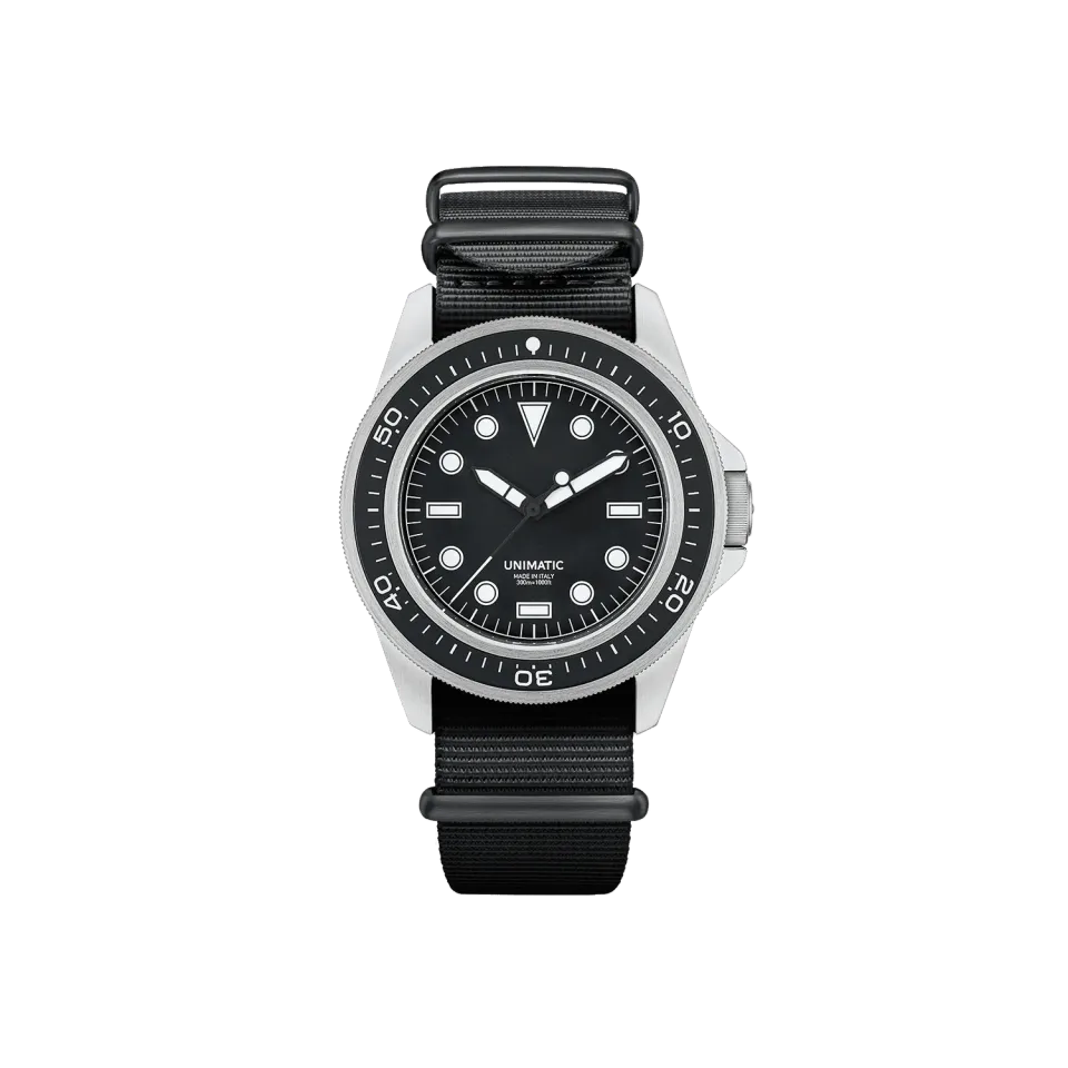 Unimatic Modello Uno U1-PD3-B duikhorloge 40mm zwart