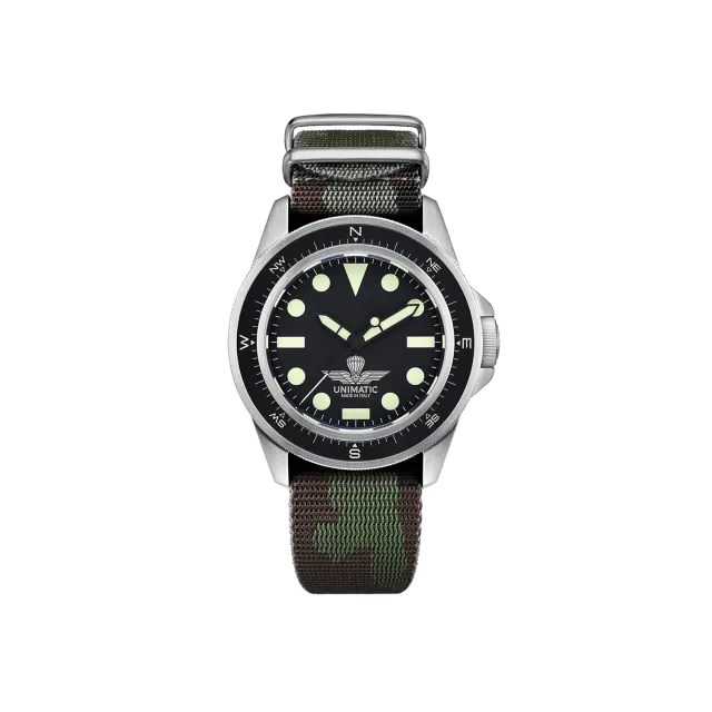 Unimatic Modello Uno U1-PA horloge camo 300M