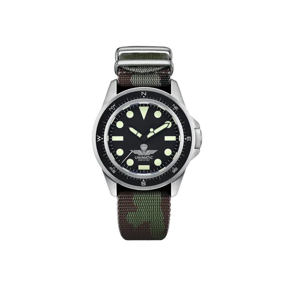 Unimatic Modello Uno U1-PA horloge camo 300M