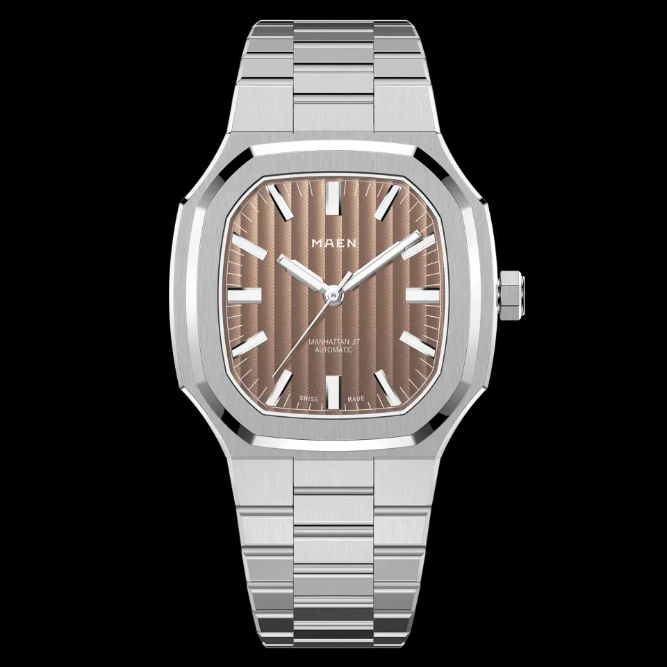 Maen Manhattan 37 M2.1.4 horloge staal