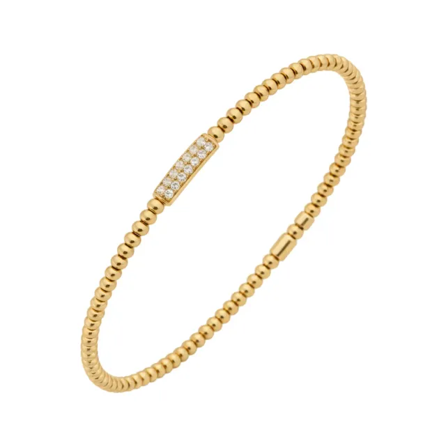 Juwelier Ripassa bolletjes armband geelgoud diamant