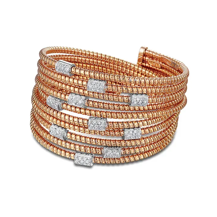 Juwelier Ripassa roségouden armband diamanten