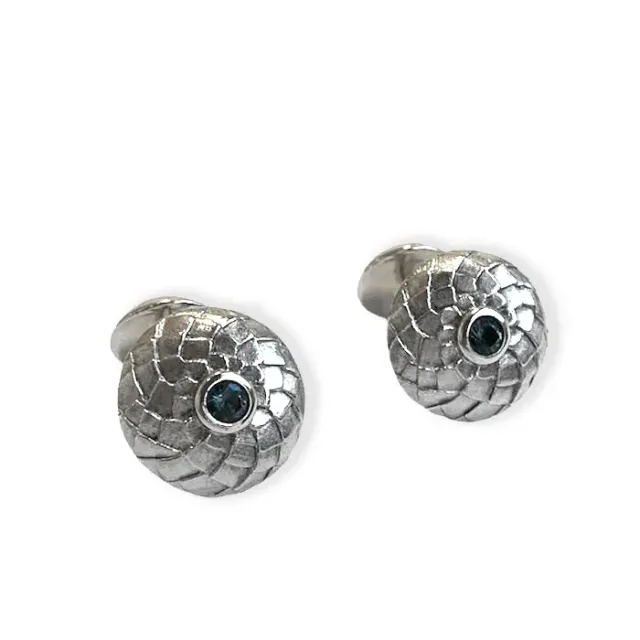 Juwelier Ripassa manchetknopen blauwe saffier