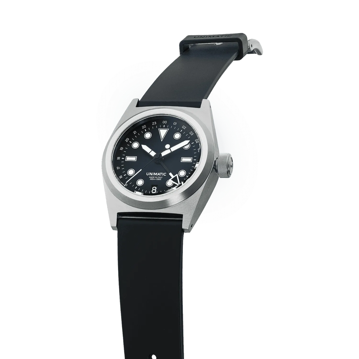 Unimatic Modello Due U2-GMT horloge zwart GMT 38mm
