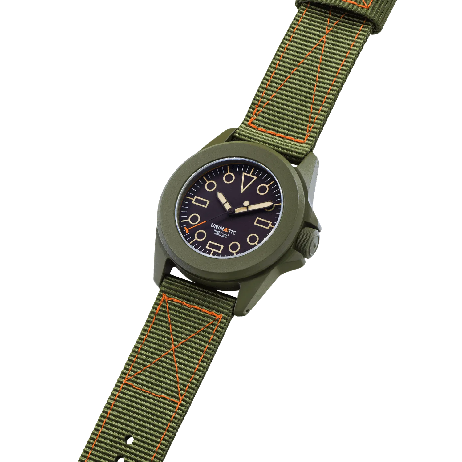 Unimatic Modello Quattro UT4-AA3 horloge groen quartz