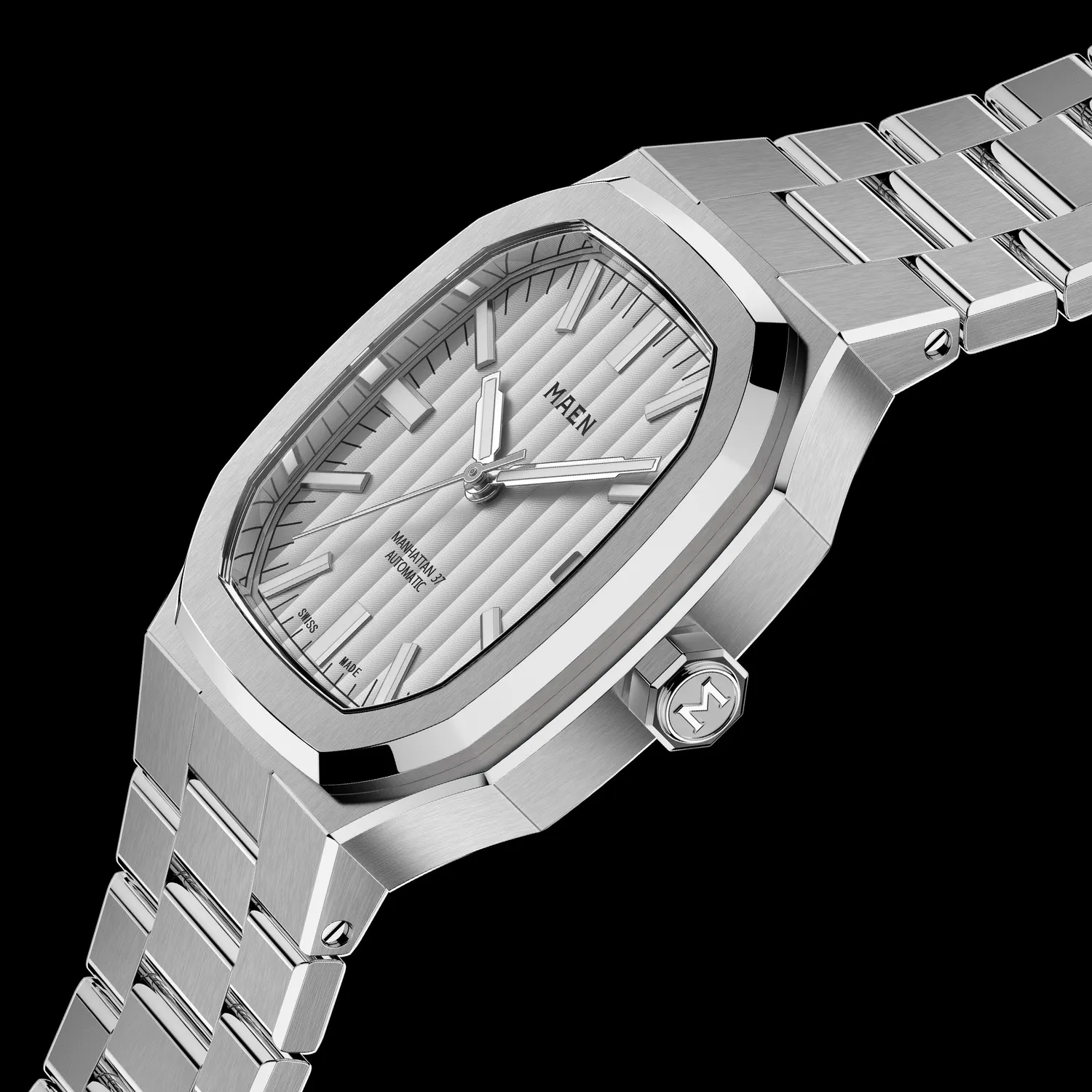 Maen Manhattan M2.1.5 horloge staal automatisch