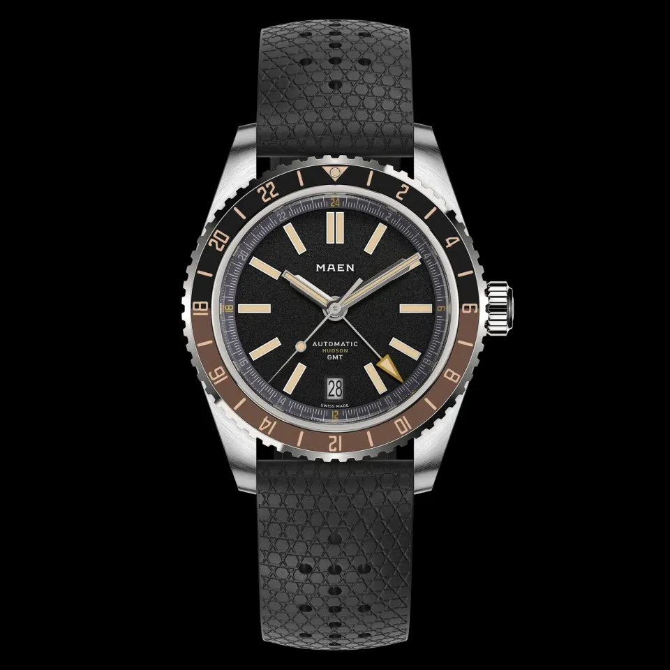 Maen Hudson 38 GMT MKII M1.3.3 horloge staal