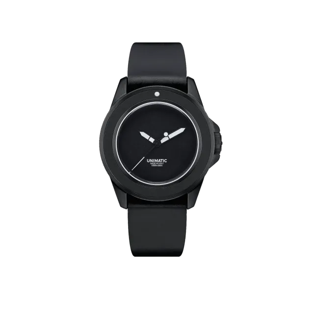 Unimatic Modello Uno U1S-MN horloge zwart DLC 40mm