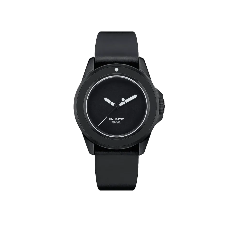 Unimatic Modello Uno U1S-MN horloge zwart DLC 40mm