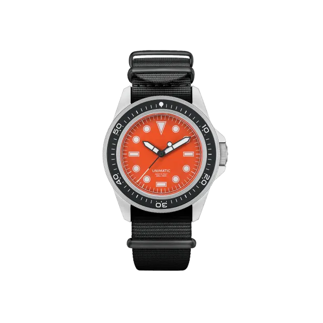 Unimatic Modello Uno U1-PD3-OR horloge oranje 300M