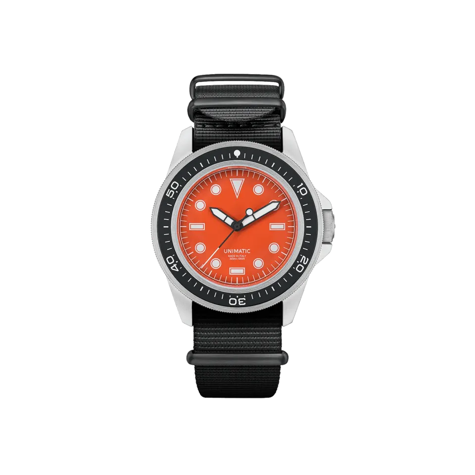 Unimatic Modello Uno U1-PD3-OR horloge oranje 300M