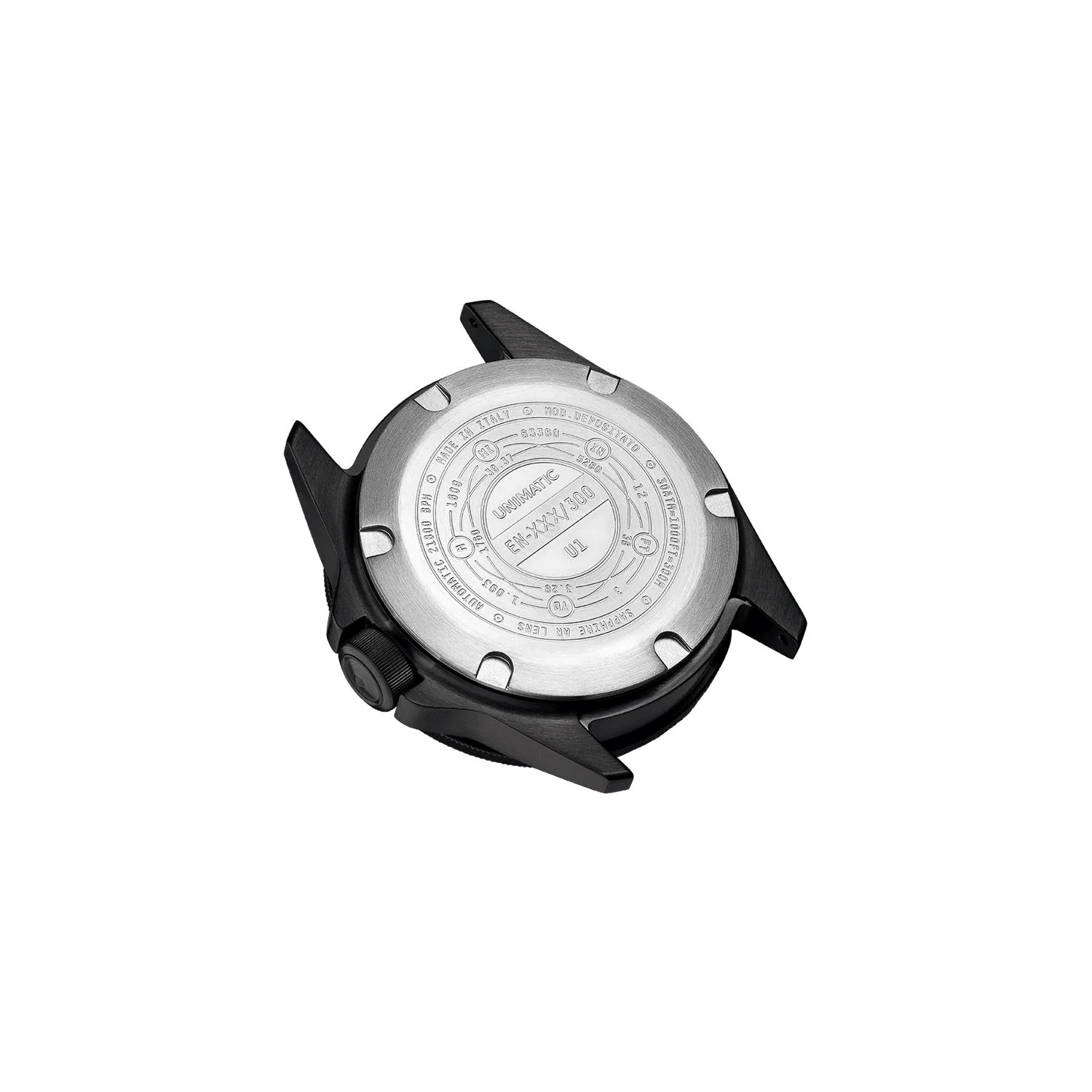 Unimatic Modello Uno U1-EN duikhorloge zwart DLC automaat