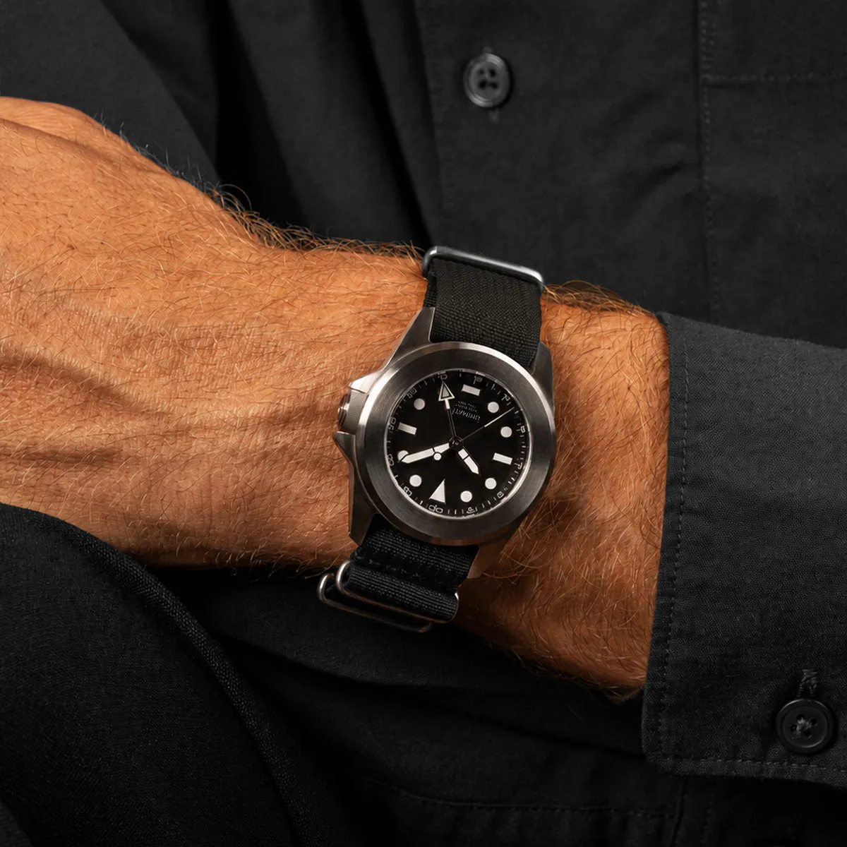Unimatic Modello Quattro U4-GMT-AEB Horloge Zwart