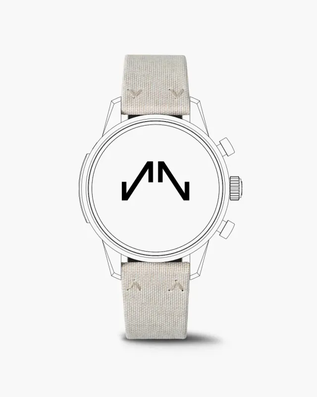 Norqain Freedom 60 Chrono horlogeband stof Nortide Ivory