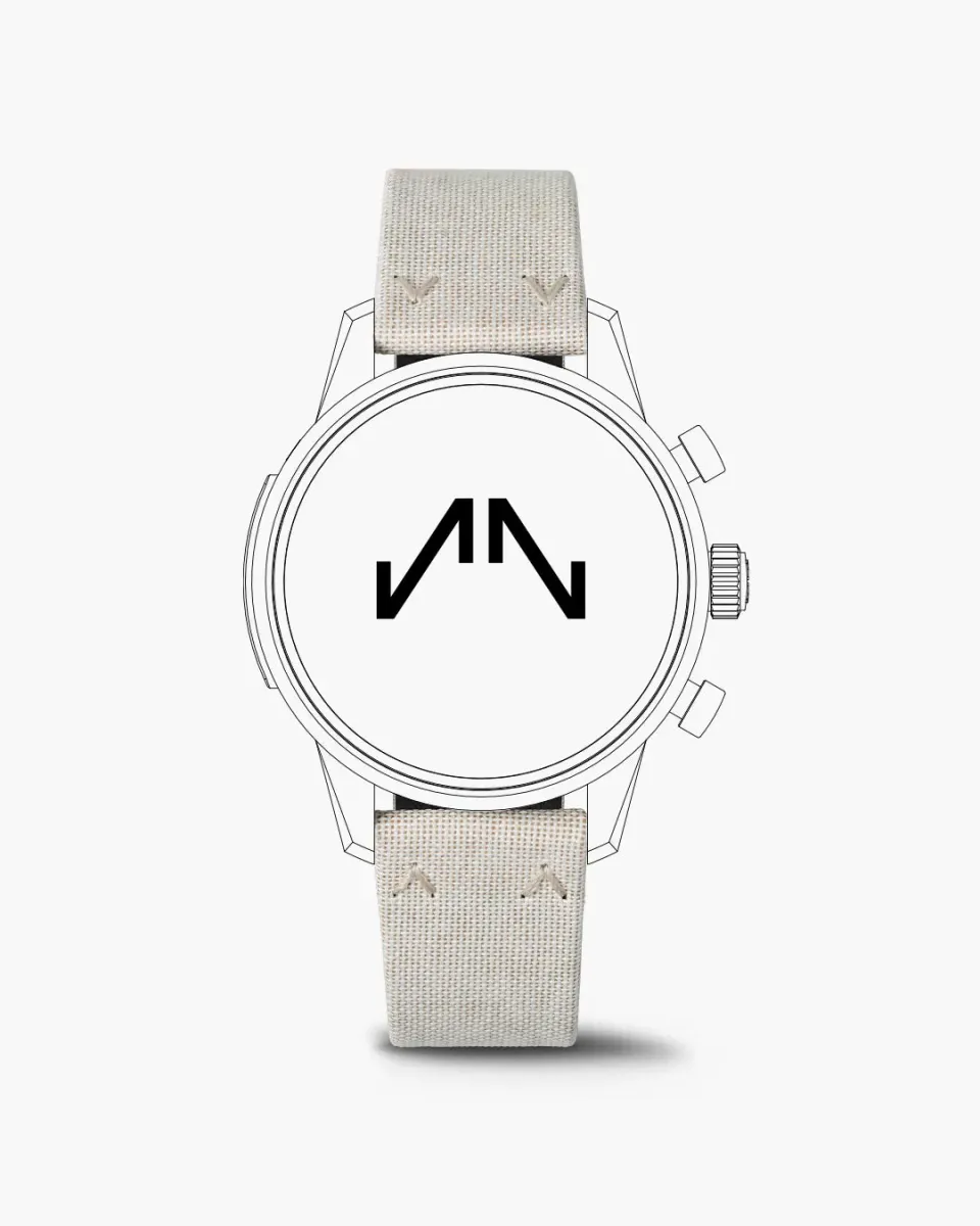 Norqain Freedom 60 Chrono horlogeband stof Nortide Ivory