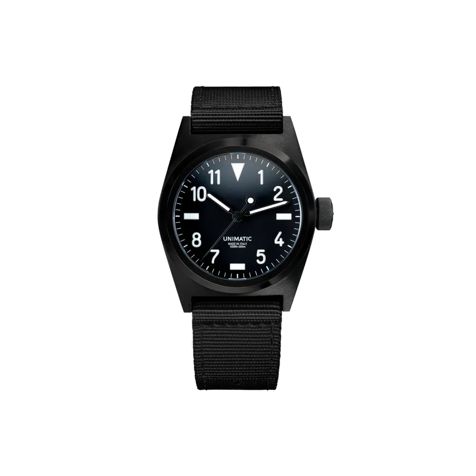 Unimatic Modello Due U2-BN veldhorloge zwart 38,5mm