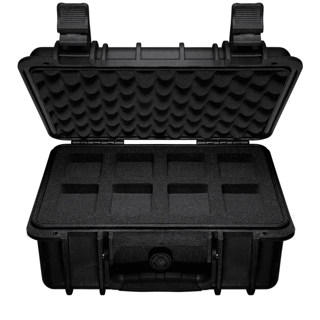 Unimatic Tough Case 8-Slot horlogedoos zwart 33cm
