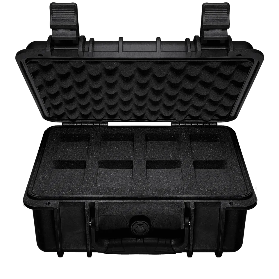 Unimatic Tough Case 8-Slot horlogedoos zwart 33cm