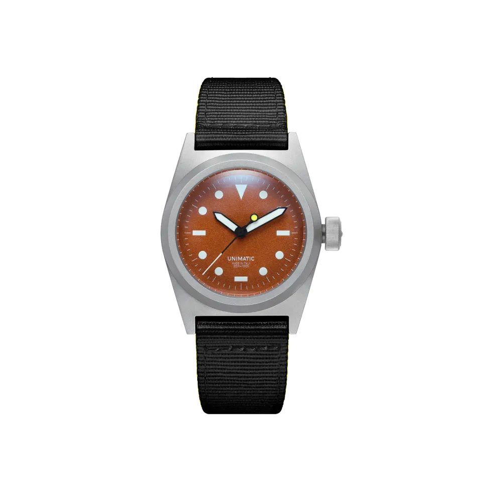 Unimatic Modello Due U2-TSP veldhorloge rood 38mm
