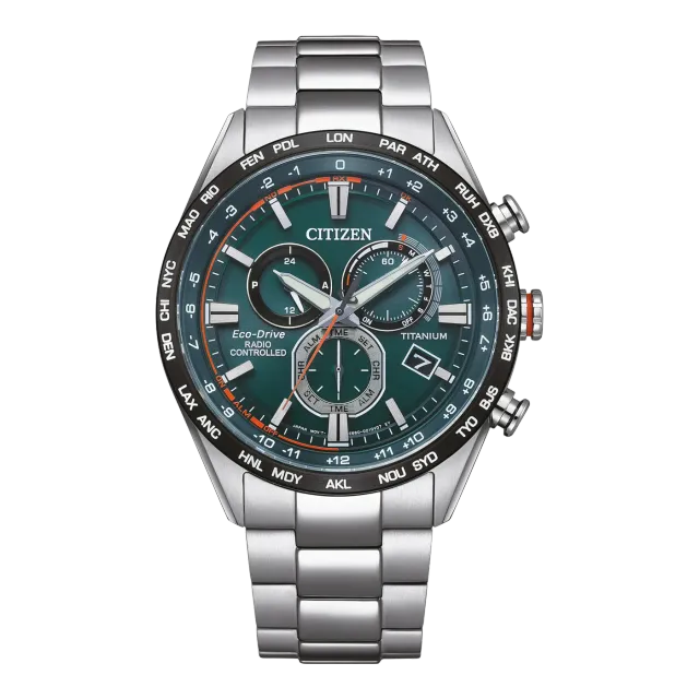 Citizen CB5946-82X herenhorloge titanium blauw