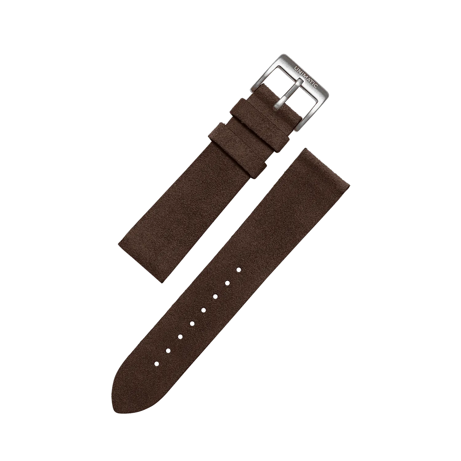 Unimatic Suede horlogebandje 22mm zand leer