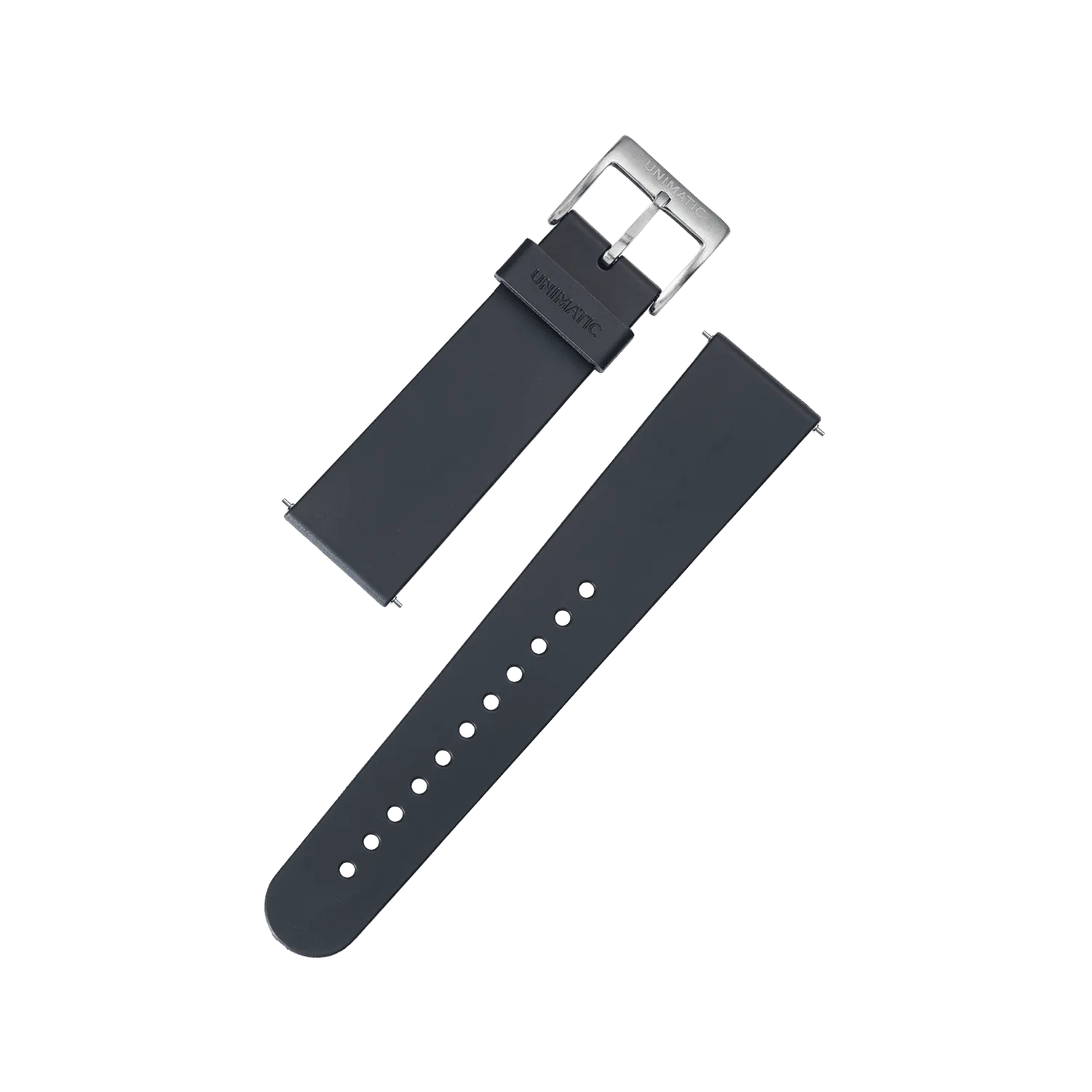 Unimatic TPU horlogebandje 22mm zwart