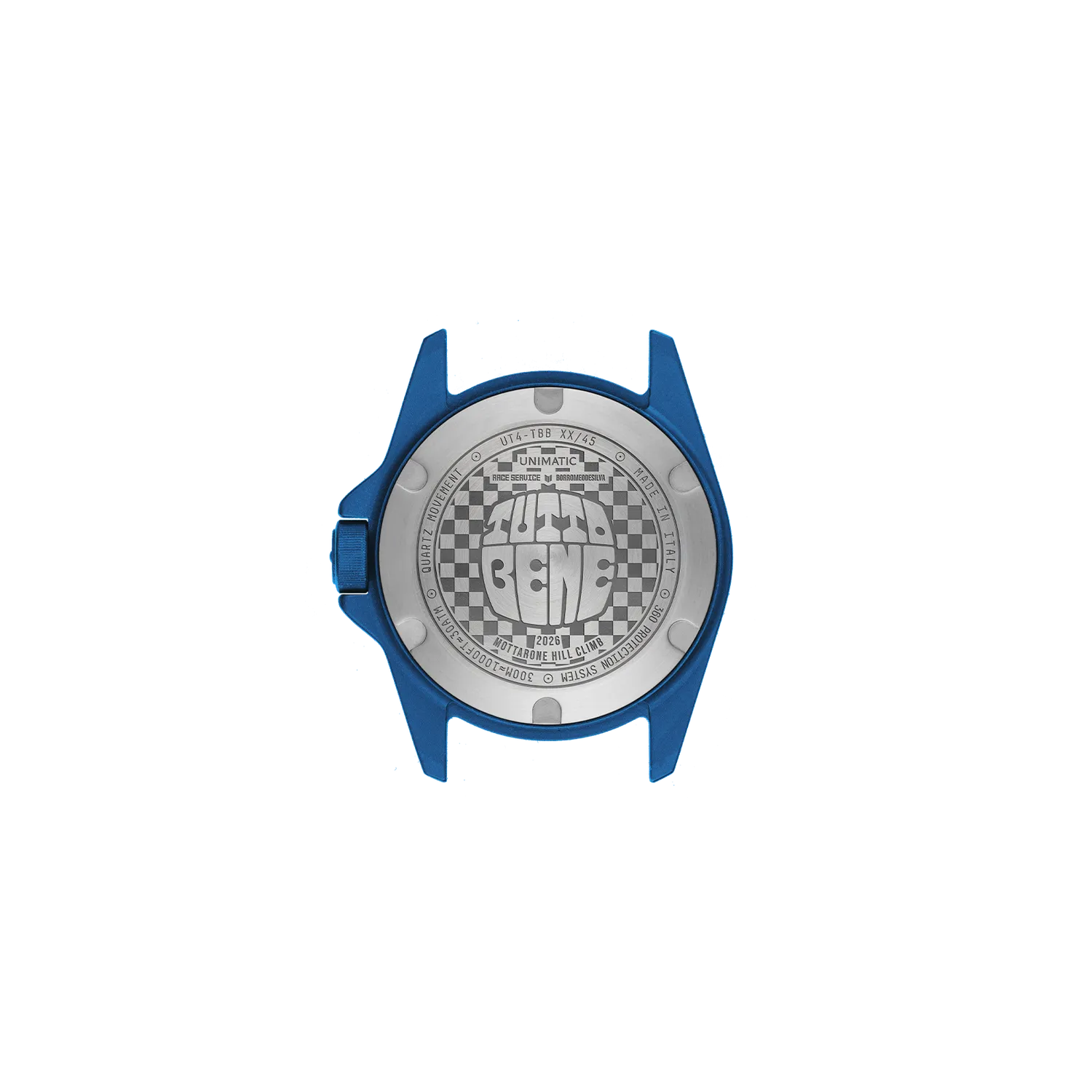 Unimatic Modello Quattro UT4-TBB horloge blauw quartz