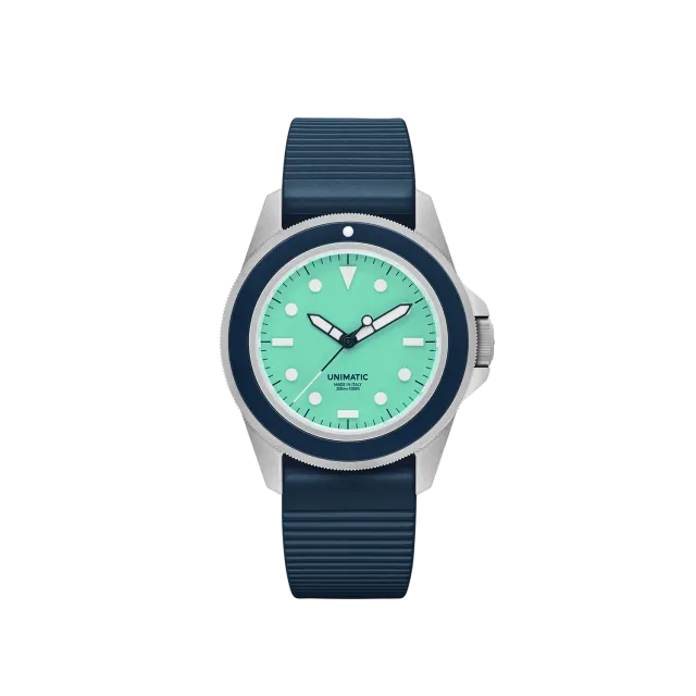 Unimatic Modello Uno UT1-IPT duikhorloge blauw 41,5mm 300m