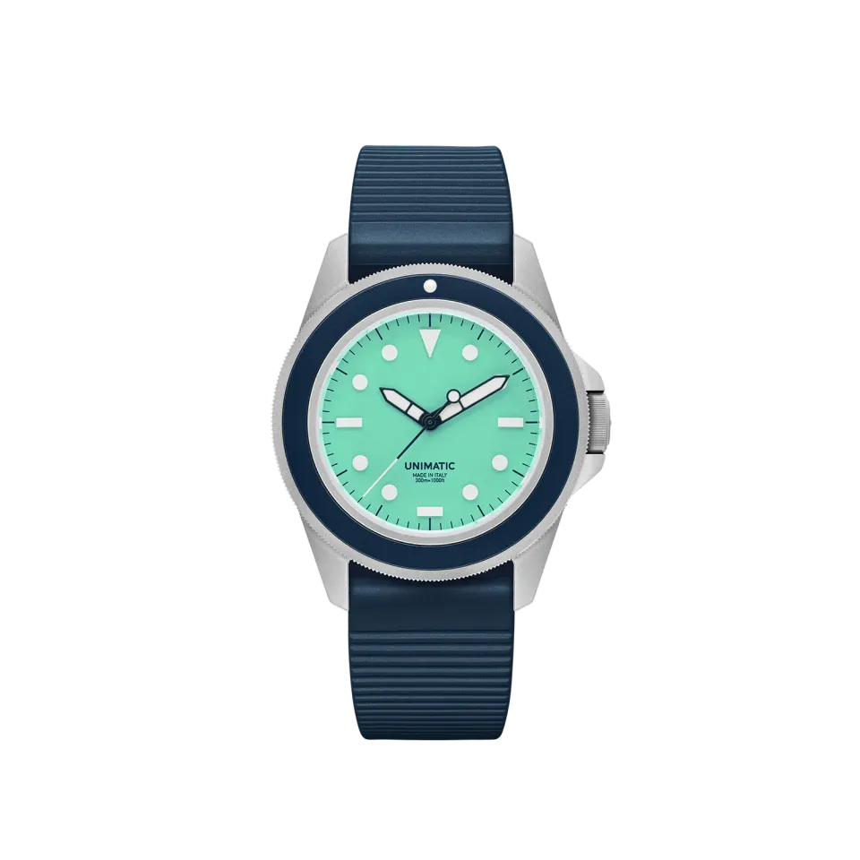 Unimatic Modello Uno UT1-IPT duikhorloge blauw 41,5mm 300m