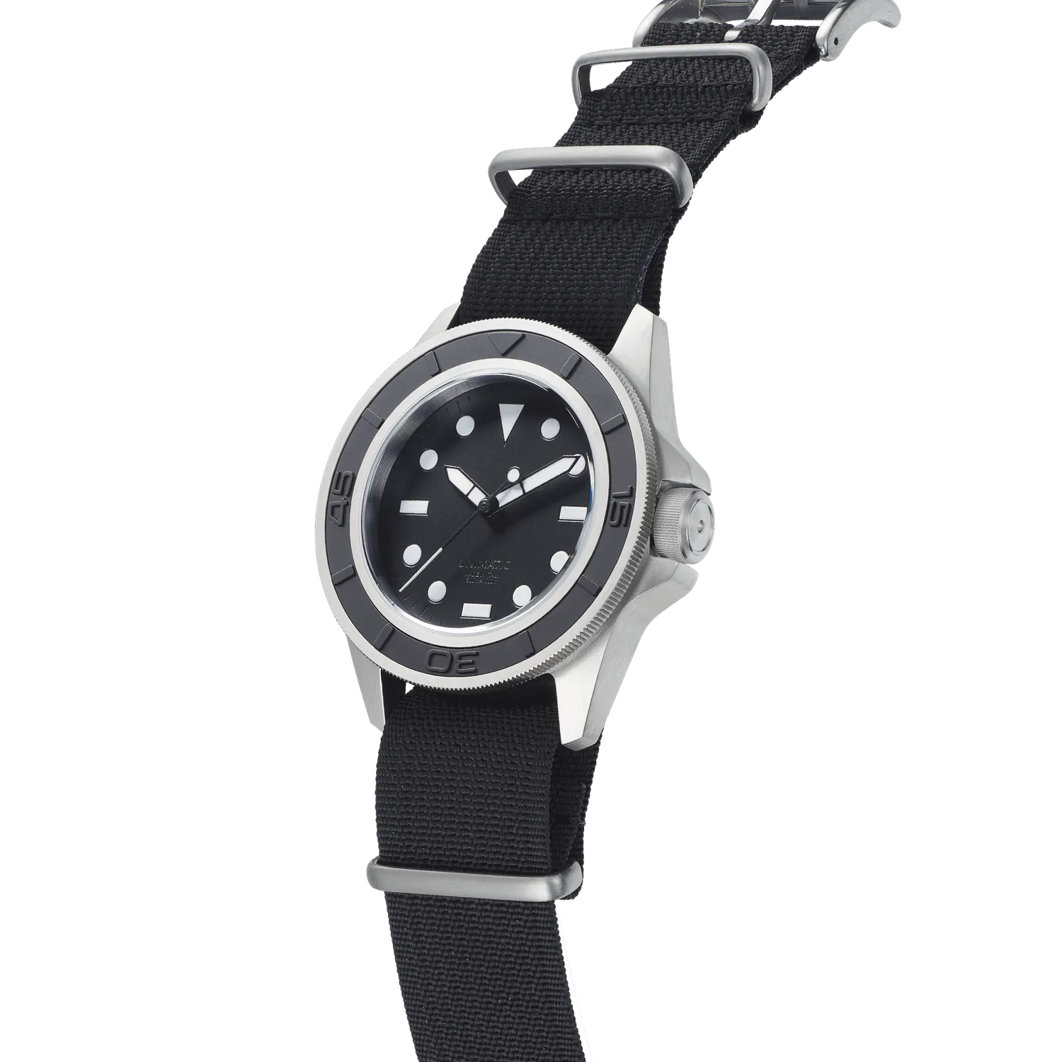 Unimatic Modello Uno U1-AEB duikhorloge zwart automaat