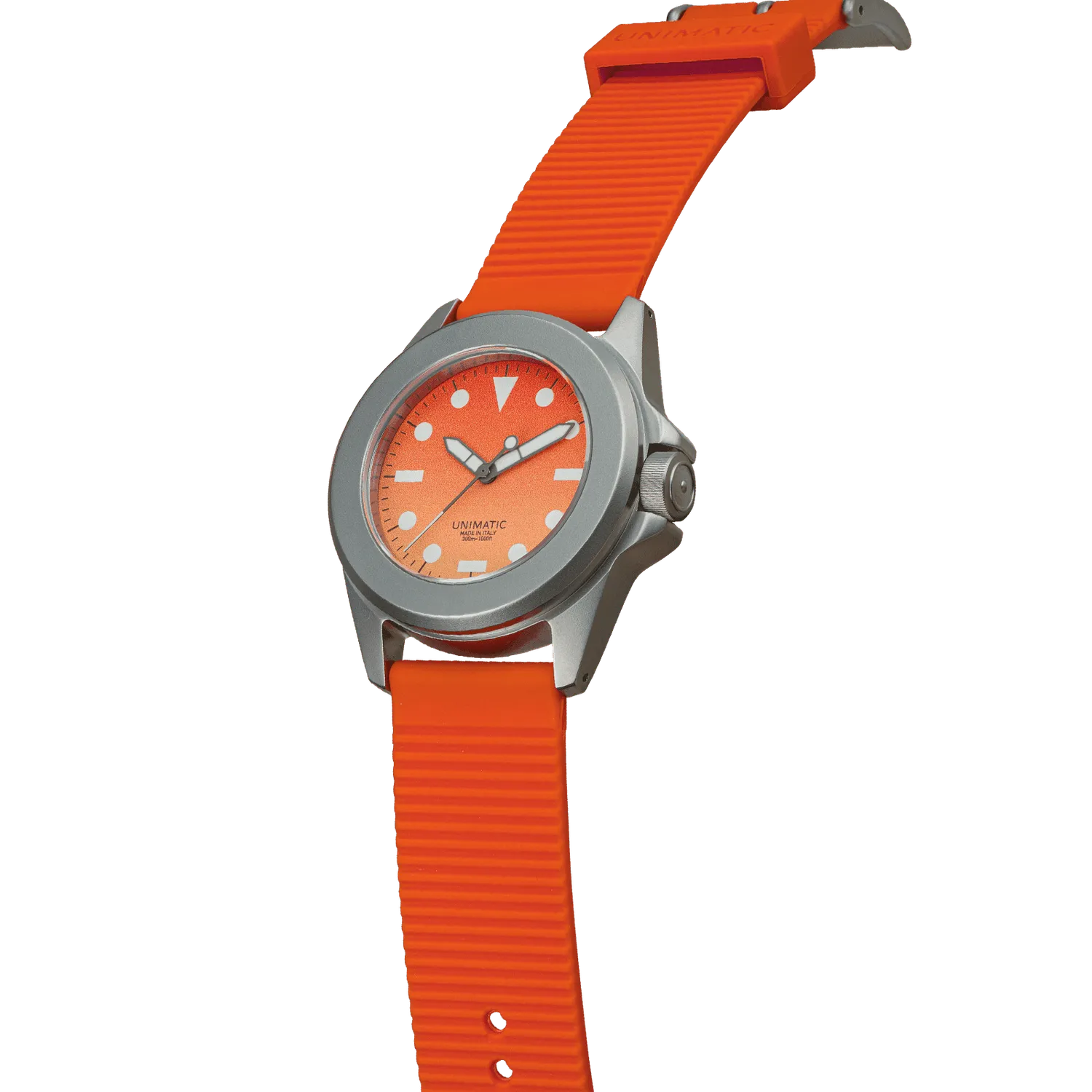 Unimatic Modello Quattro U4S-HS horloge oranje 300m